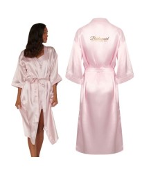 Custom Satin Gown with Personalised Text print